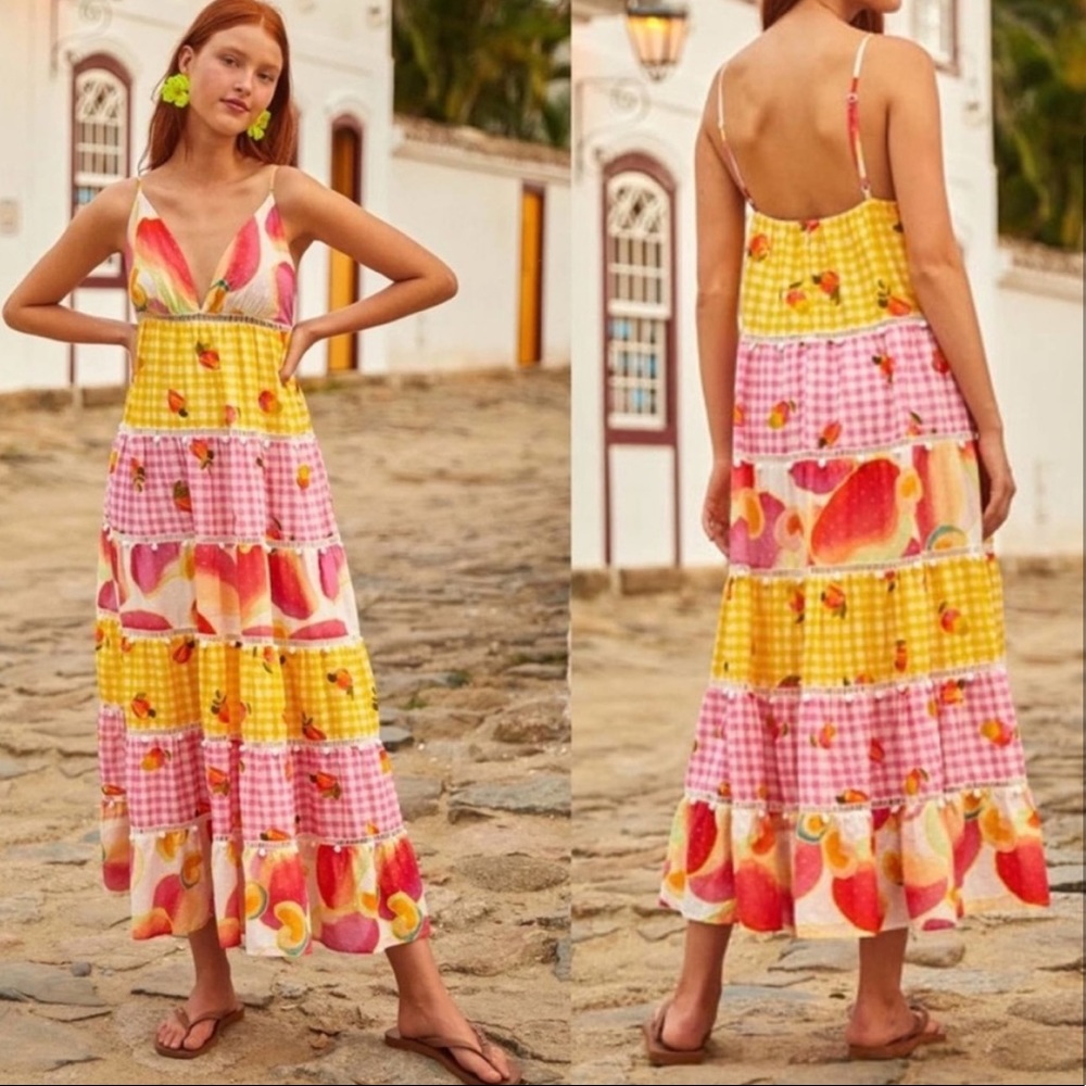 FARM Rio Maxi Dress Sz XL